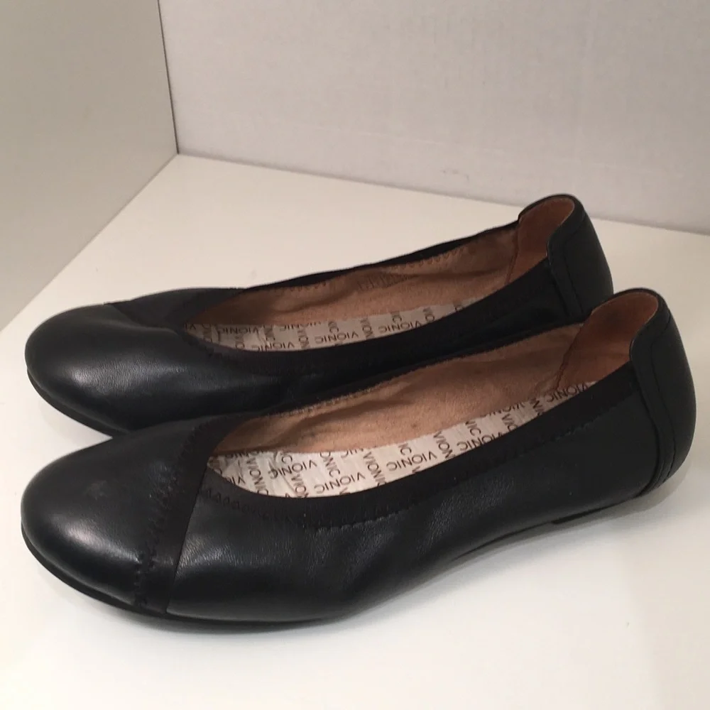 Vionic Shoes Flats Size 6 Black SB-J
